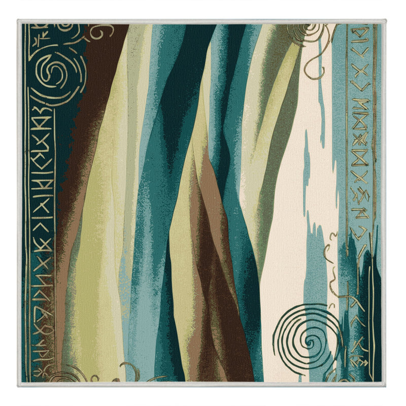 Tapis Ethereal Streams, Carré 5 pi
