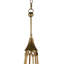 Lustre style chandelier 6 lumières Miles-87387581