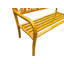  50" Outdoor Metal Garden Bench with Butterfly Backrest Design-1259985104