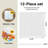 Textured Felt Wall Panels With Stripes, Bulletin Boards, 12-Piece Set, With Pushpins-110651816
