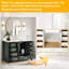 Meuble-lavabo 24 po avec lavabo, gris classique