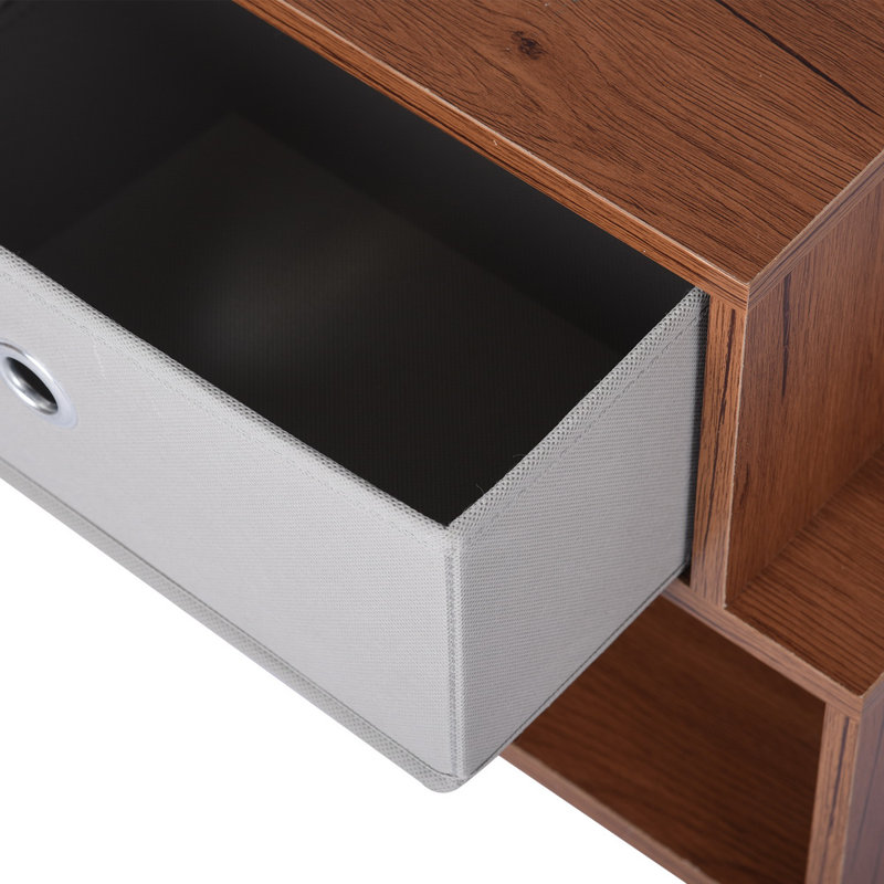 Clairville 29 cm W Bedside Table, Brown