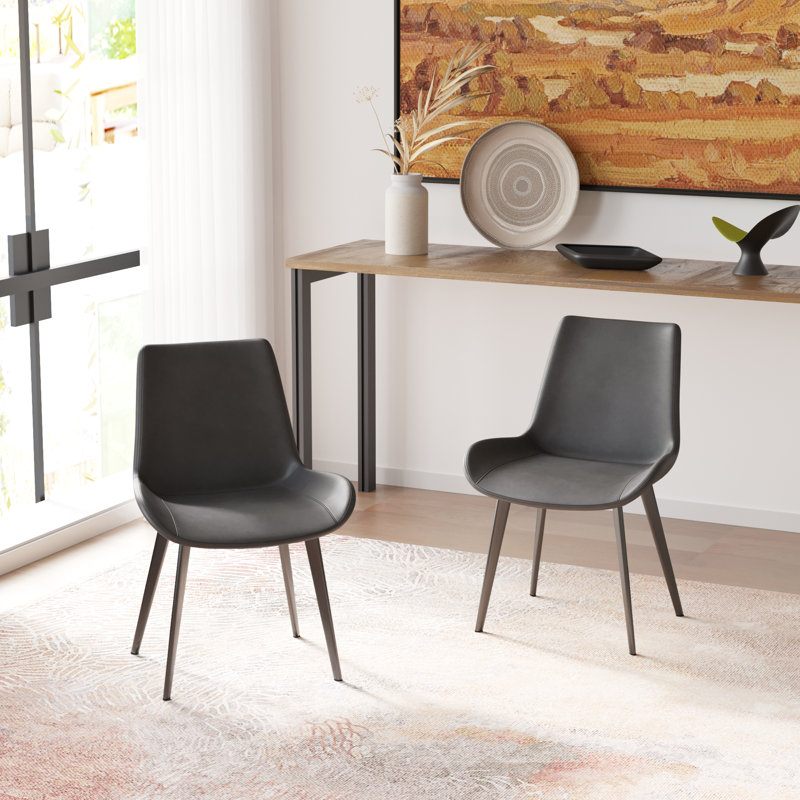 Lini 17.3'' H Upholstered Side Chair, Gray