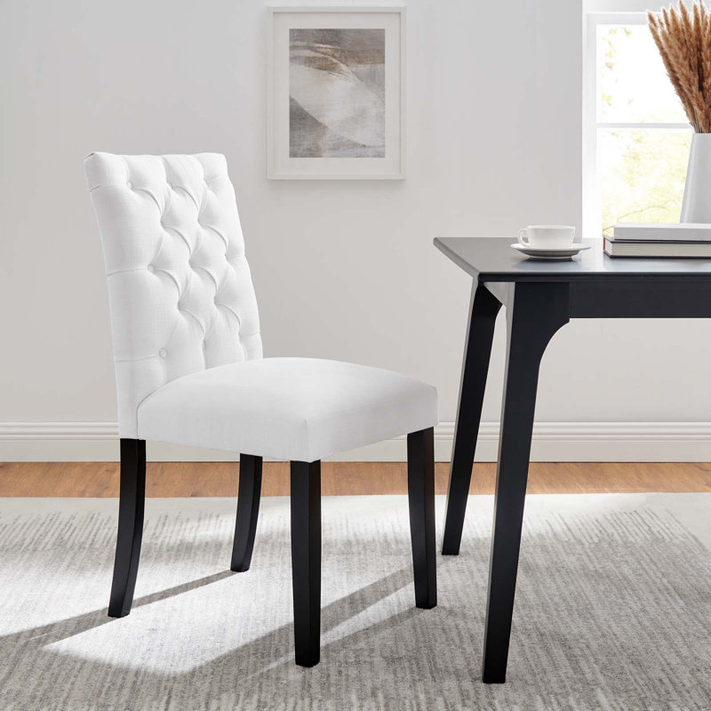Ensemble de 2 chaises en vinyle Duchess par Modway, Blanc