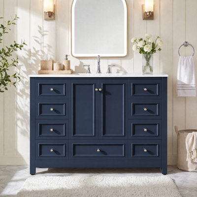 48-Inch Bathroom Vanity with Resin Basin