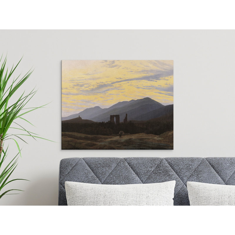 Pinette Wrapped Canvas Print Set, 36x12