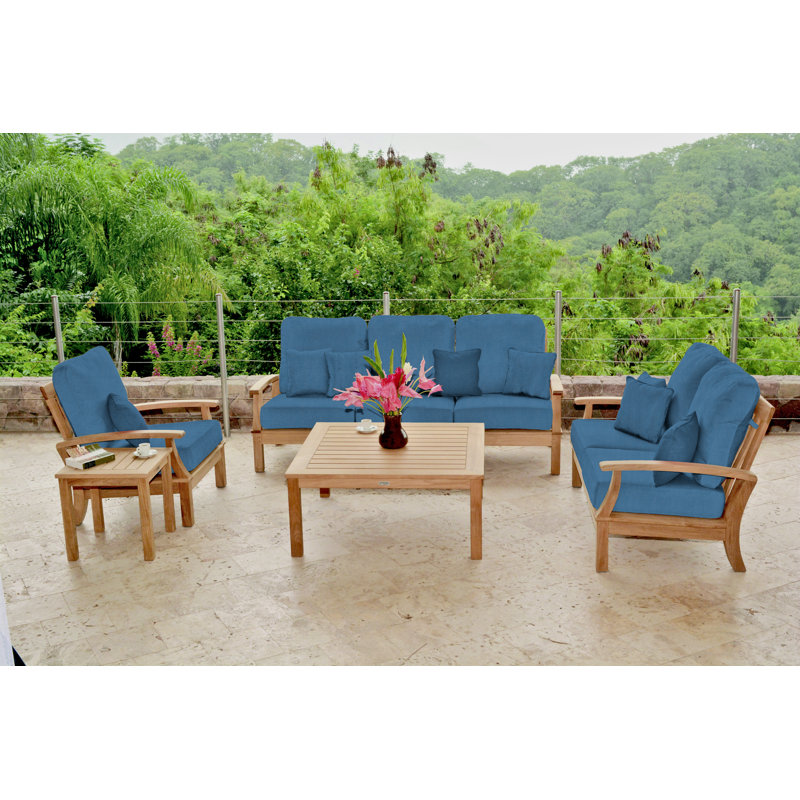 Monterey Teak Outdoor Deep Seating Lounge Chair, Spa