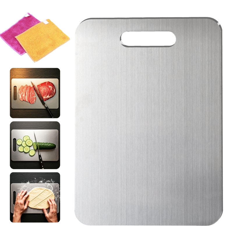 Large Rectangular Titanium Double-Sided Cutting Board