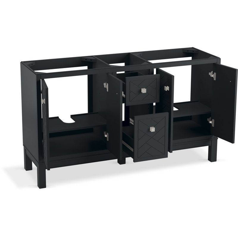 Beauxline 60-In Bathroom Vanity Set, Slate Gray