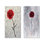 «Radiant Dream of Carnation Flower» - ensemble de 2 décorations murales botaniques rouges en métal