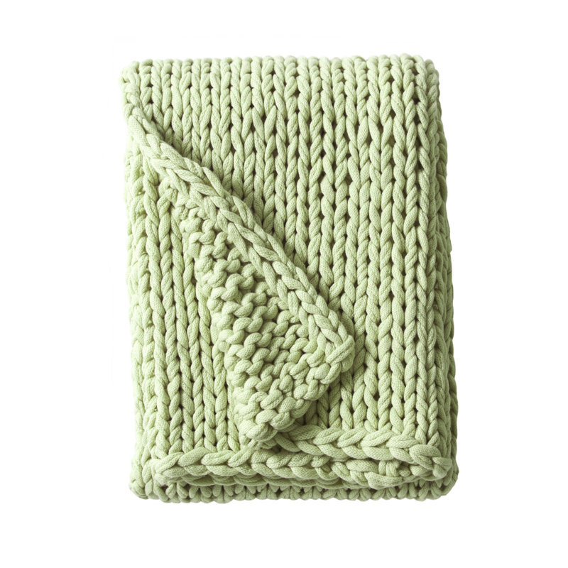 Jeté épais Chunky, Vert sauge