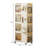 4-Tier Rolling Storage Bookcase With Wheels, Bookcase With Storage