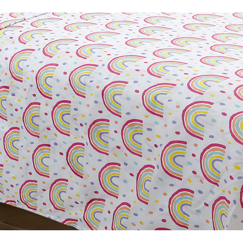 Ensemble de draps en microfibre Hijiri, Multicolor, Abstrait, Standard