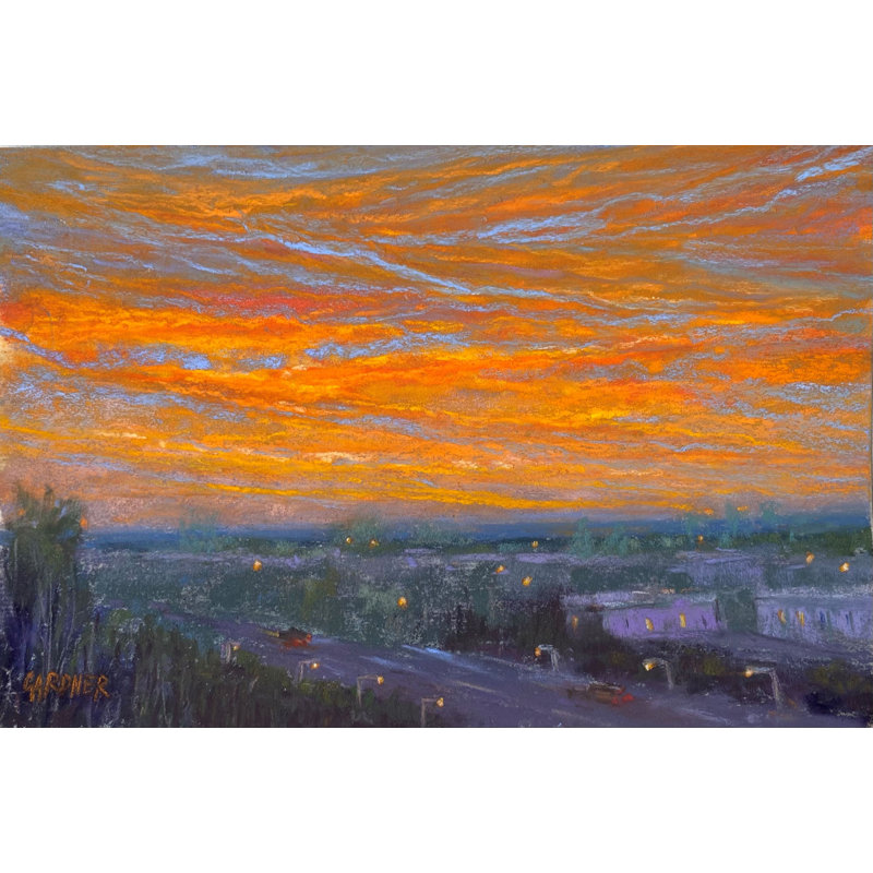 Vue d'en haut par Dina Gardner, Toile tendue, H 18 po x l 24 po x P 1,5 po