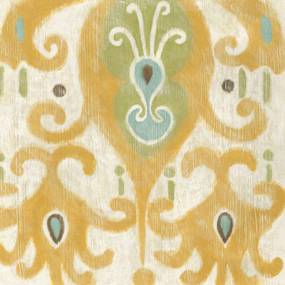 Serene Ikat IV - Wrapped Canvas Print