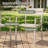 4-Person Round Patio Dining Set With Stackable Chairs-1102901847