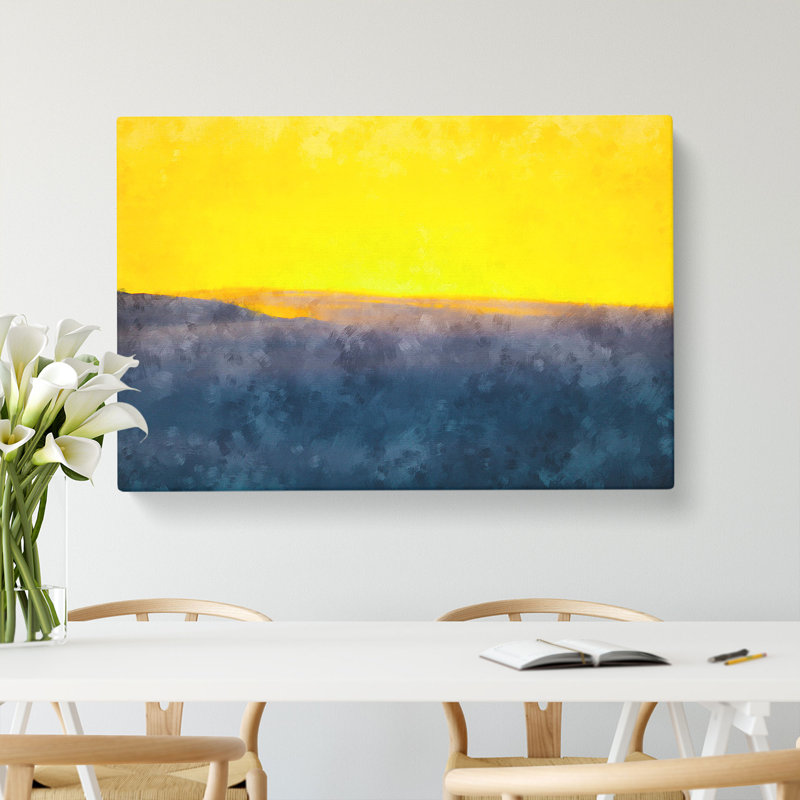 Valley Of Clouds - Wrapped Canvas Painting, 45cm H x 76cm W x 4cm D