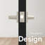 Ensemble de poignées de porte à levier effilé avec rosette carrée Mega Handles Schein | Réversible | Quincaillerie moderne-112307149-136430315-136430319