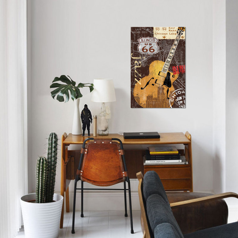 «Chi-Town», impression sur toile, H 18 po x l 12 po x P 1,5 po, Pas de tapis, Toile tendue
