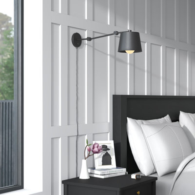 Mccrady Iron Plug-in Swing Arm Sconce