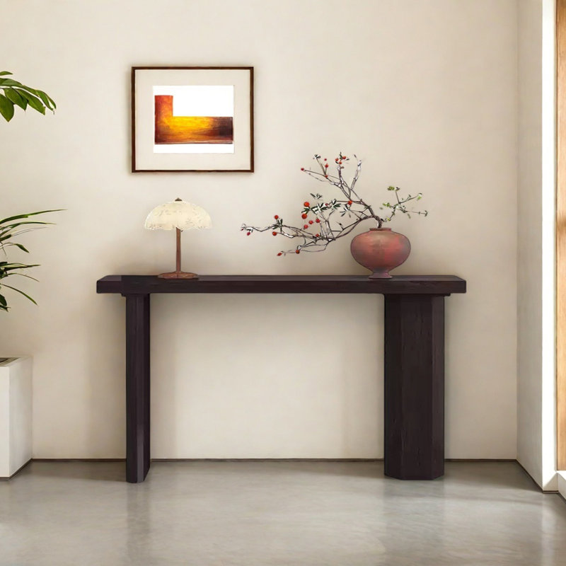 Console Modern Minimalist, Noir, H 31,5 po x l 62,99 po x P 11,81 po