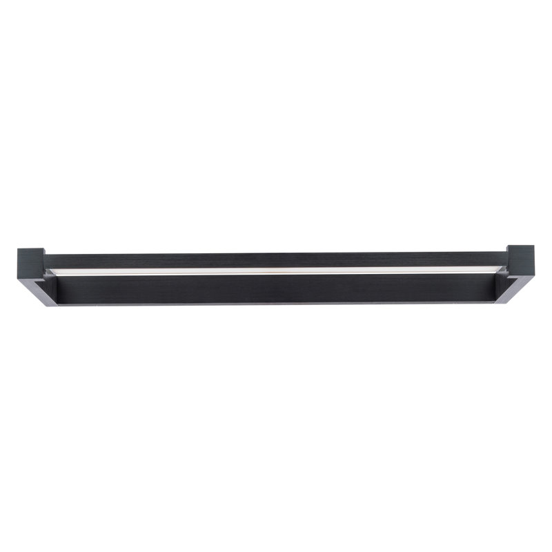 Lune Dimmable LED Wall Mounted Picture Light, Black, 1.625" H x 10" W x 27" D