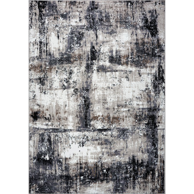 Tapis gris / noir Emerence