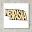  'Nebraska 2' by Art Licencing Studio Acrylic Glass Wall Art, 12" x 12"
