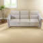 Modern Solid Wood Sofas, Blue Stripes Polyester For Living Room