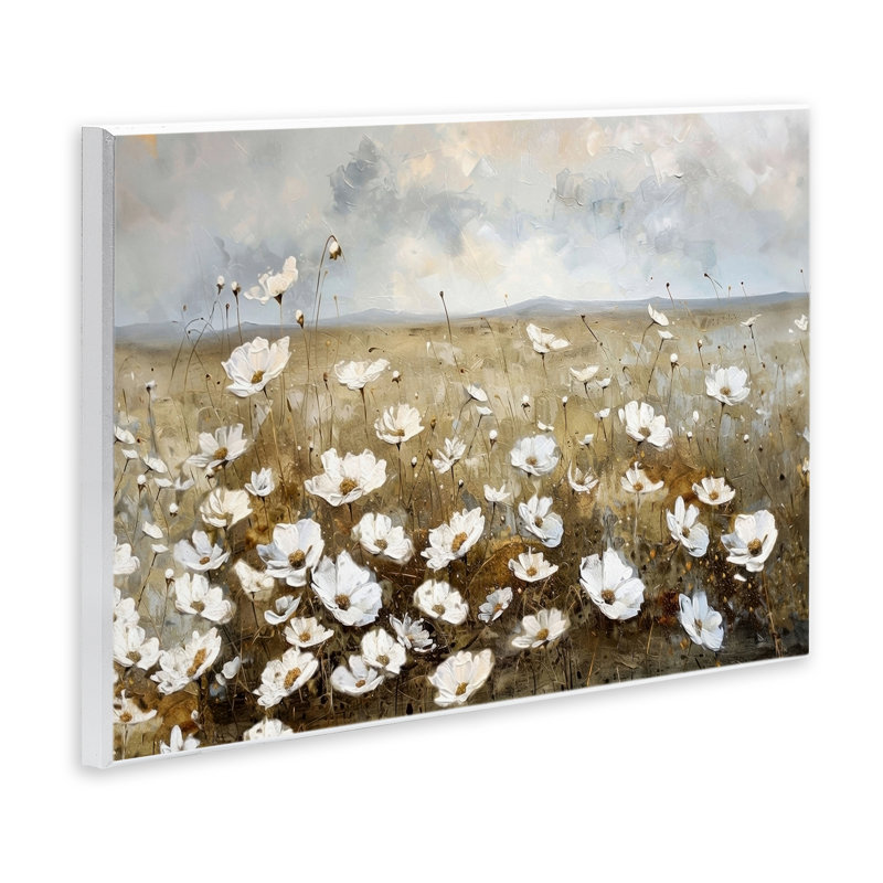 Art mural de prairie champ de fleurs sauvages par Ramona Murdock, H 13 po x l 19 po