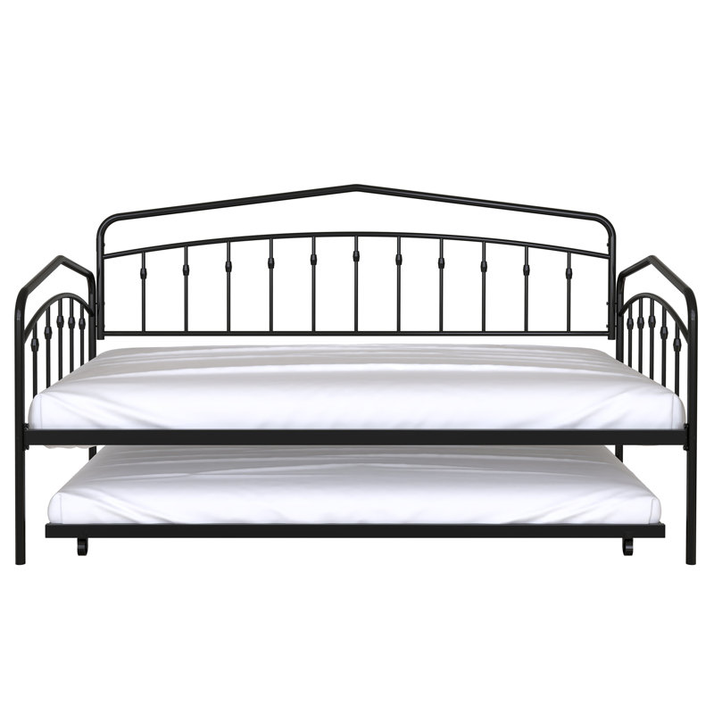Fox Twin Daybed With Twin Trundle, Black