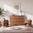Ensemble de chambre à coucher Stanton 3 pièces, commode à 7 tiroirs et 2 tables de chevet