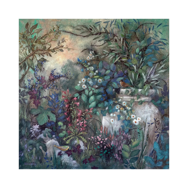 Secret Garden 1 Piece Wrapped Canvas Painting, 66.04 cm H x 66.04 cm W x 1.91 cm D