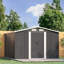 Ajay 8ft. W x 10ft. D Metal Apex Tool Shed-1555269216