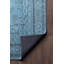 Tapis décoratif bleu à motif tissé rétro-982033561