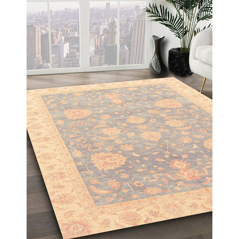 Tapis abstrait moderne 3663, Carré 7 pi