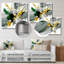 «Yellow and Green Abstracted Perspectives II», reproduction non encadrée sur métal-19340707