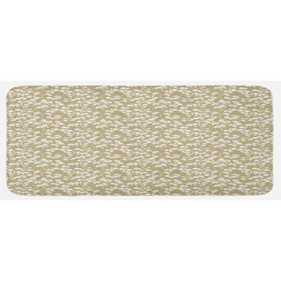Cottage / Country Floral Synthetic Kitchen Mat