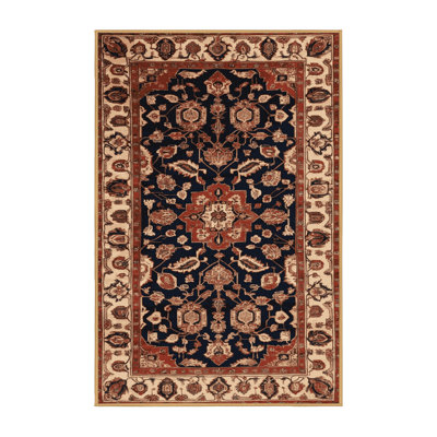 Machine Washable Persian Brown Area Rug