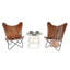 Fauteuil anti-papillon fait à la main brun-1762854021