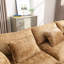 Canapé-lit modulaire moderne en L de 112 po en chenille douce, avec canapé-lit en éponge amovible et à haute densité, canapé modulaire en chenille mobile, confortable pour un salon relaxant-1521832847