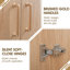 Meuble-lavabo flottant 30 po avec lavabo intégré en chêne doré - pré-assemblé-1614802361