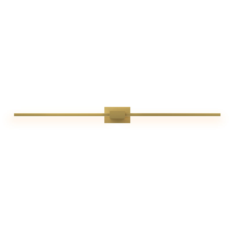 Z-Bar LED Armed Sconce, Gold, 4.5" H x 36" W x 4" D