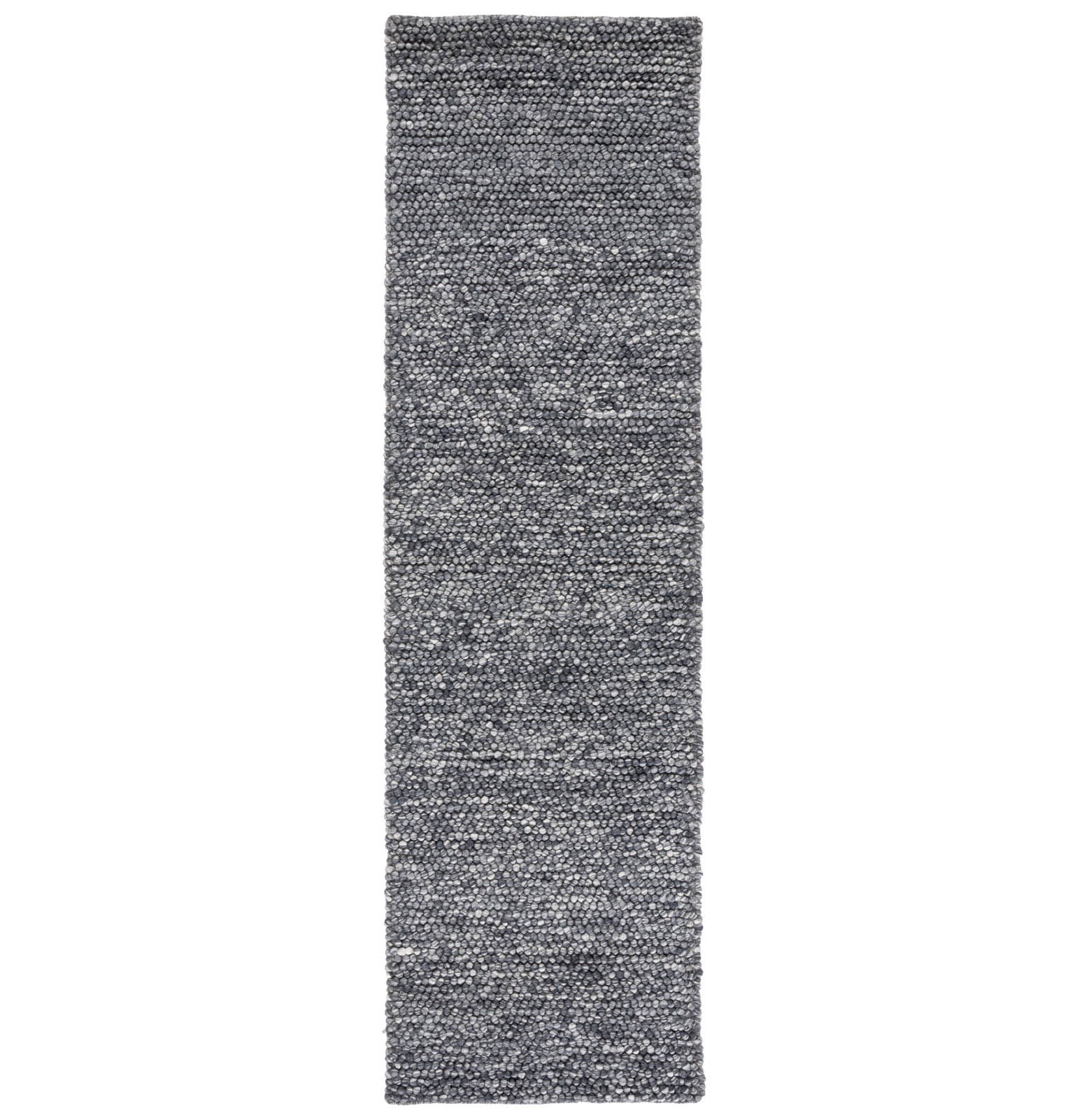Elle Dark Gray Hand-Woven Rug, Runner 2'3" x 10'