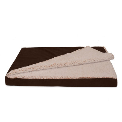 Berber & Suede Blanket Top Deluxe Mattress Orthopedic Dog Bed