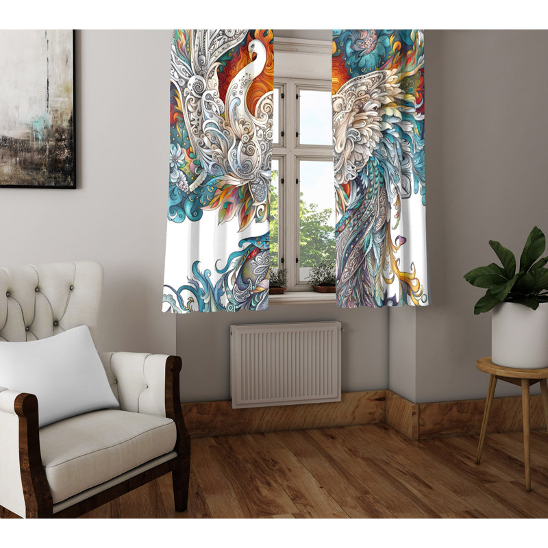 Ensemble de rideaux en polyester 2 pièces, L 40 po x L 52 po