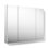 KOHLER Verdera® Aluminum Triple-Door Medicine Cabinet, Frameless with Adjustable Shelves