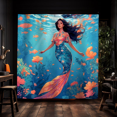 Rideau de douche Aoi Mermaid