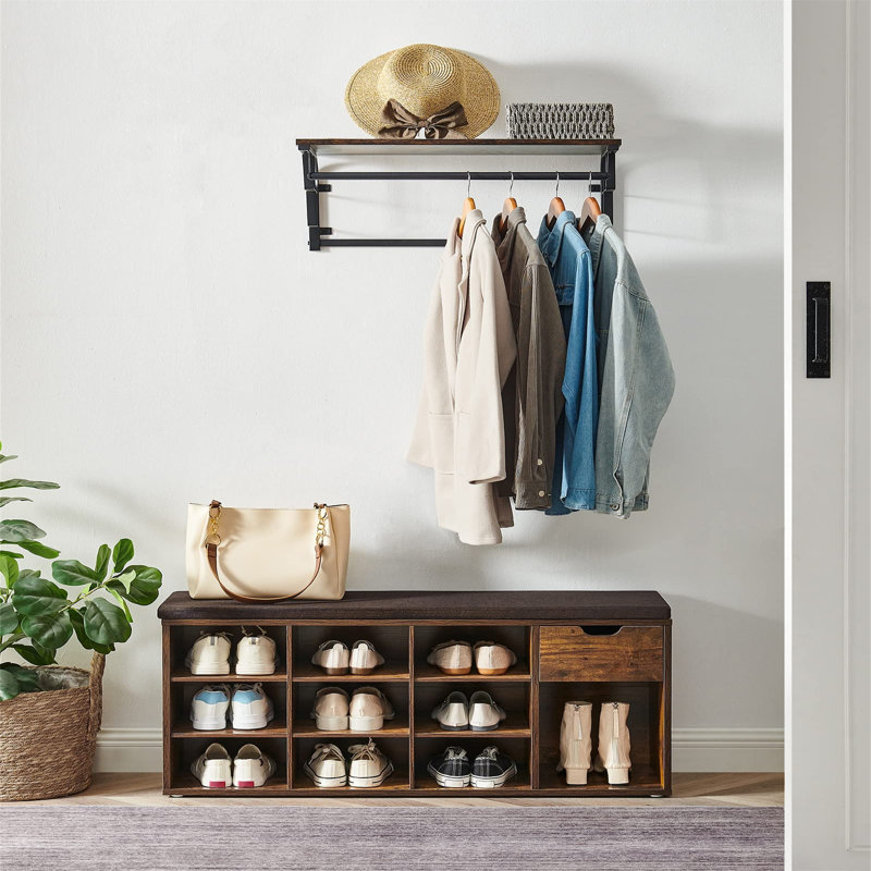 10 Pair Shoe Storage Bench