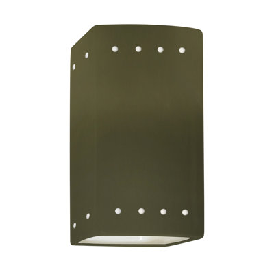 Ambiance - Small Rectangle w/ Perfs Wall Sconce - Open Top & Bottom (Outdoor)